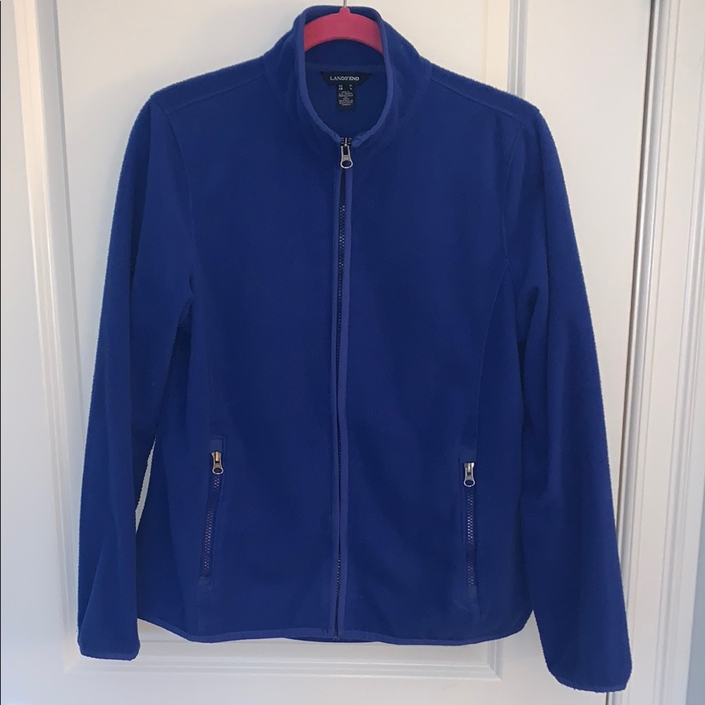 Lands' End Women's Full-Zip Fleece Jacket - Picture 2 of 6